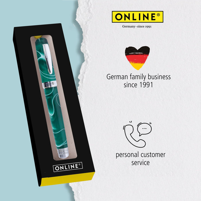 ONLINE Bohemian Art Fountain Pen Green