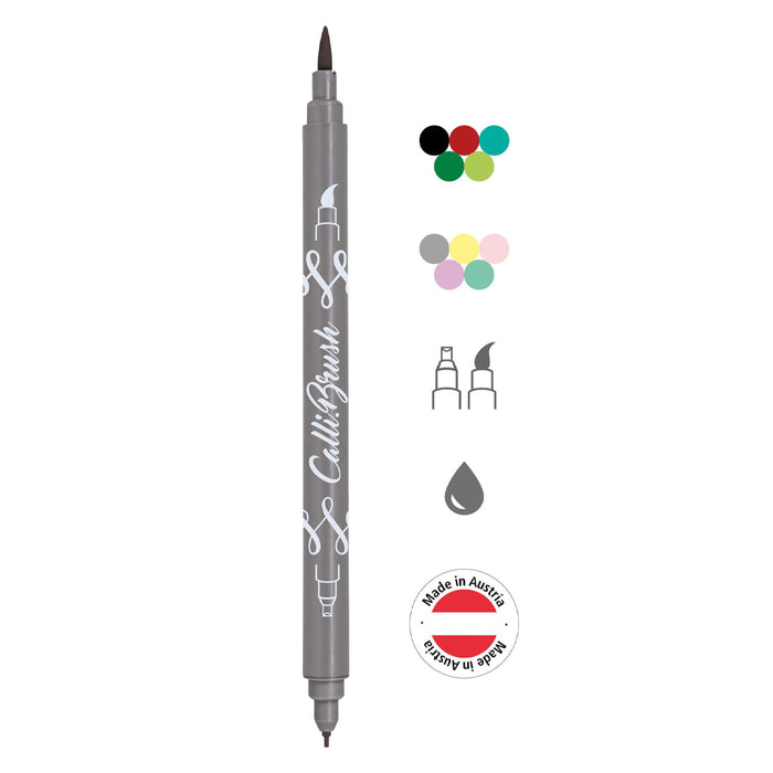 ONLINE Calligraphy Brush Double Tip Set of 10