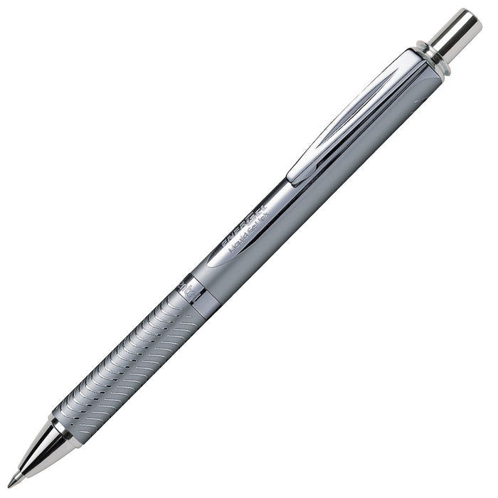 Pentel EnerGel Sterling Gel Rollerball Pen Silver with Gift Box by Pentel at Cult Pens