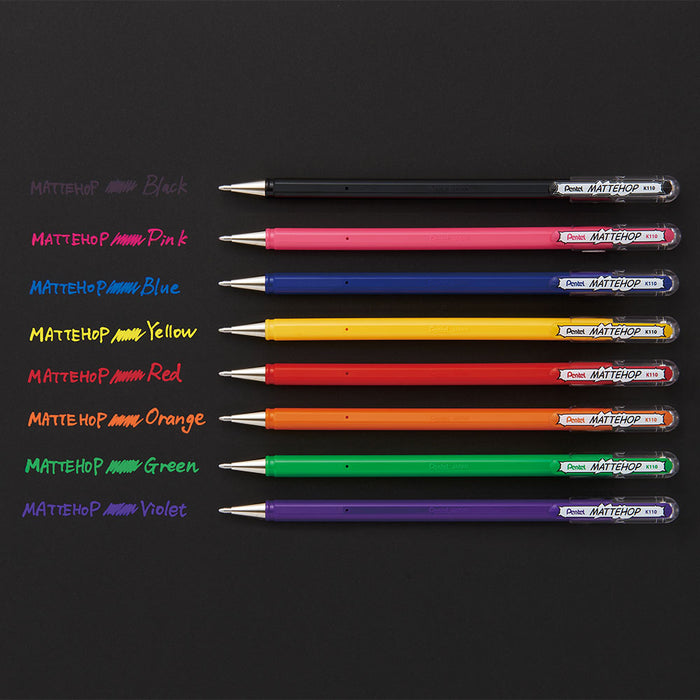 Pentel Mattehop Gel Pen Complete Set of 14