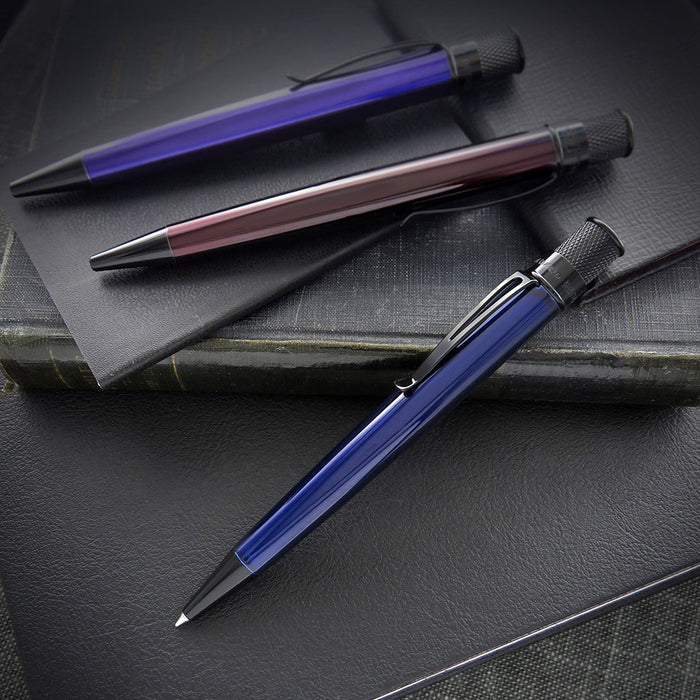 Retro 51 Tornado Rollerball Stealth Lacquer Blue Black