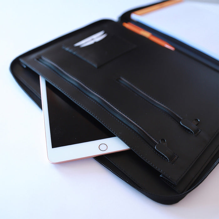 Rhodia Large Zipped Portfolio A4 Black by Rhodia at Cult Pens