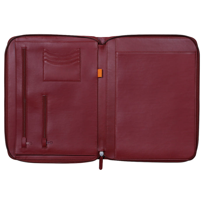 Rhodia Large Zipped Portfolio A4 Burgundy by Rhodia at Cult Pens