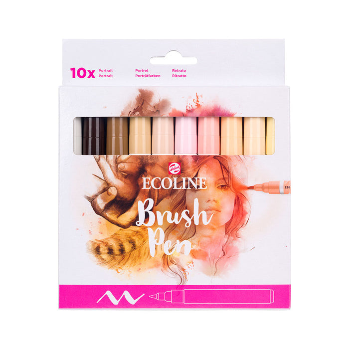 Royal Talens Ecoline Brushpen Set of 10 Skin