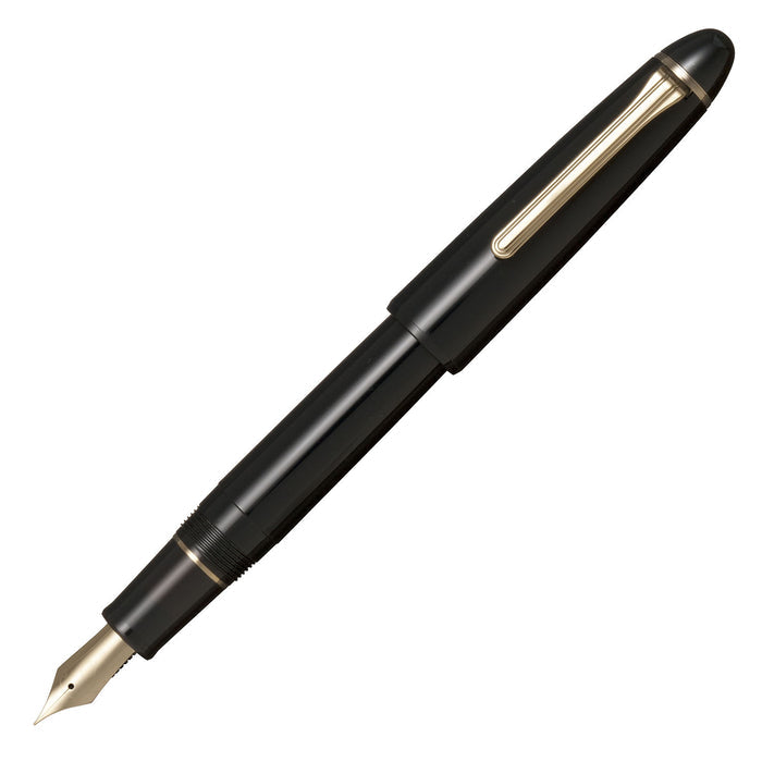 Sailor 1911 Large Casual Fountain Pen Muted Black with Gold Trim Steel Nib