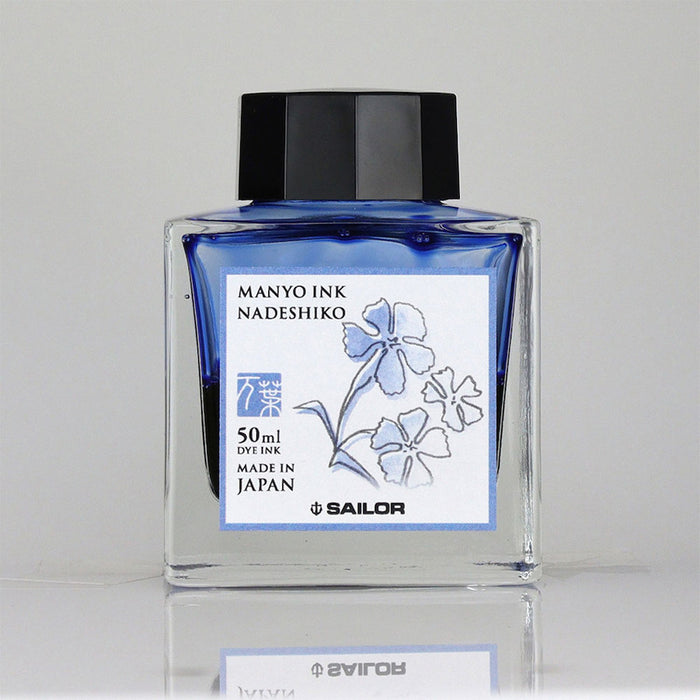 Sailor Manyo Fountain Pen Dianthus with 14K Nib & 50ml Manyo Nadeshiko Ink by Sailor at Cult Pens