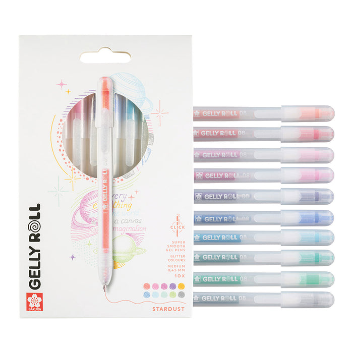 Sakura Gelly Roll Retractable Stardust Set of 10