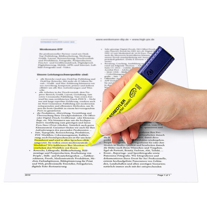 Staedtler Textsurfer Highlighter Wallet of 20 by Staedtler at Cult Pens