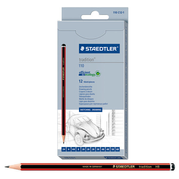 Staedtler Tradition Pencils Assorted Set of 12 by Staedtler at Cult Pens