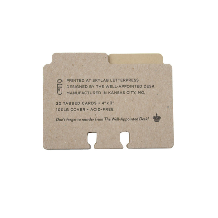 The Well-Appointed Desk Col-o-Dex Tab Accessory Pack Tan by Well-Appointed Desk at Cult Pens