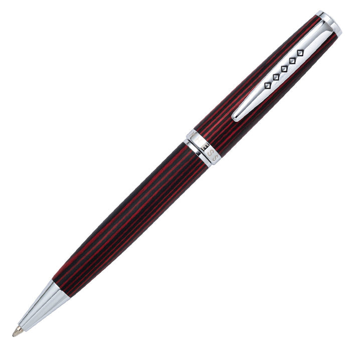 Tom Hessin Edinburgh Wooden Barrel Ballpoint Pen Forth Bridge Red