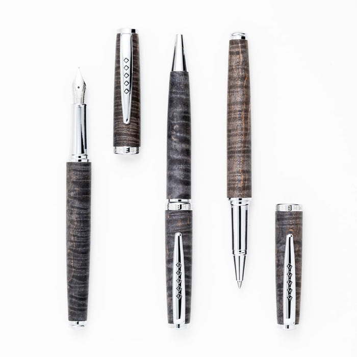Tom Hessin Edinburgh Wooden Barrel Ballpoint Pen Stockbridge Stone