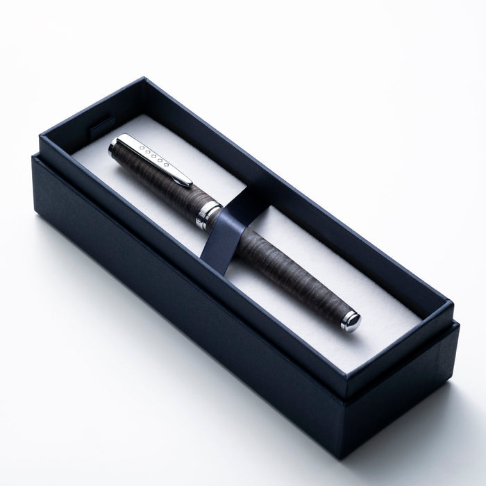 Tom Hessin Edinburgh Wooden Barrel Rollerball Pen Stockbridge Stone