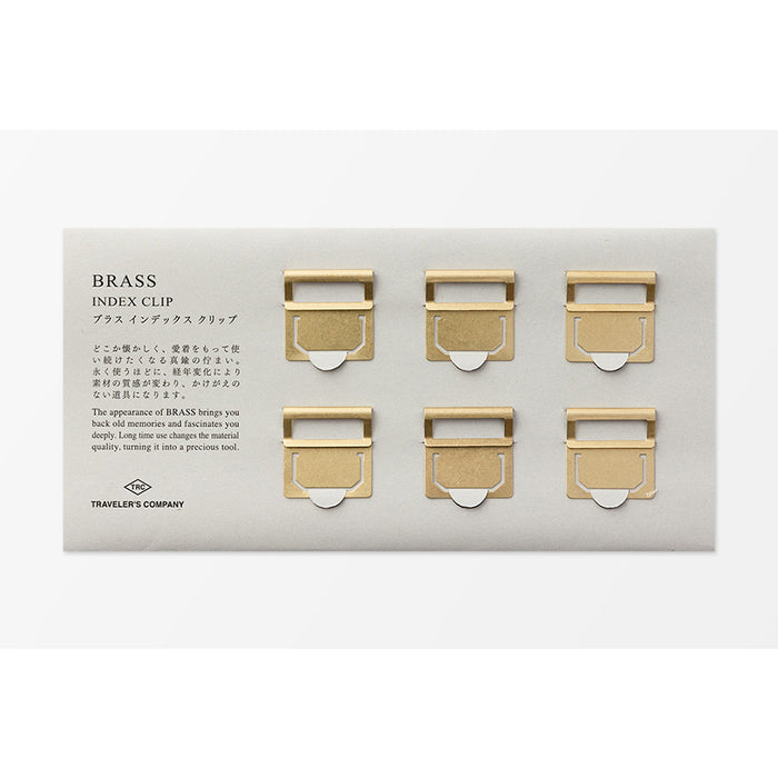 TRAVELER'S COMPANY BRASS Index Clips by TRAVELER'S COMPANY at Cult Pens