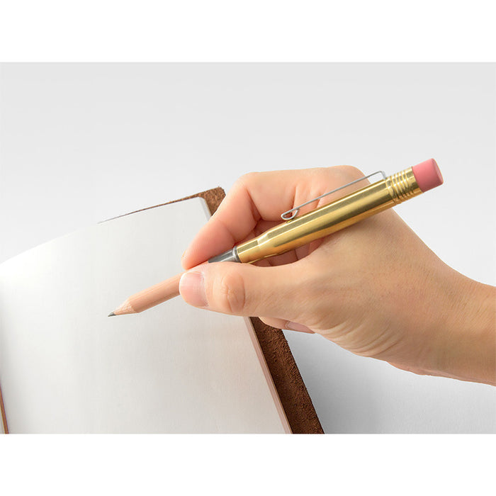 TRAVELER'S COMPANY BRASS Pencil Holder by TRAVELER'S COMPANY at Cult Pens