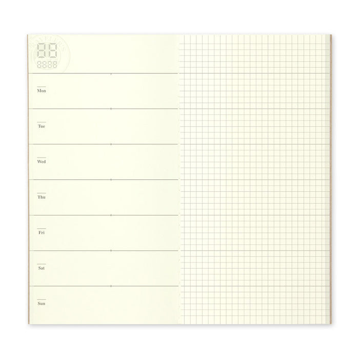 TRAVELER'S COMPANY Notebook Refill Perpetual Diary Weekly by TRAVELER'S COMPANY at Cult Pens