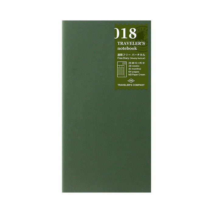 TRAVELER'S COMPANY Notebook Refill Vertical Perpetual Diary Weekly by TRAVELER'S COMPANY at Cult Pens