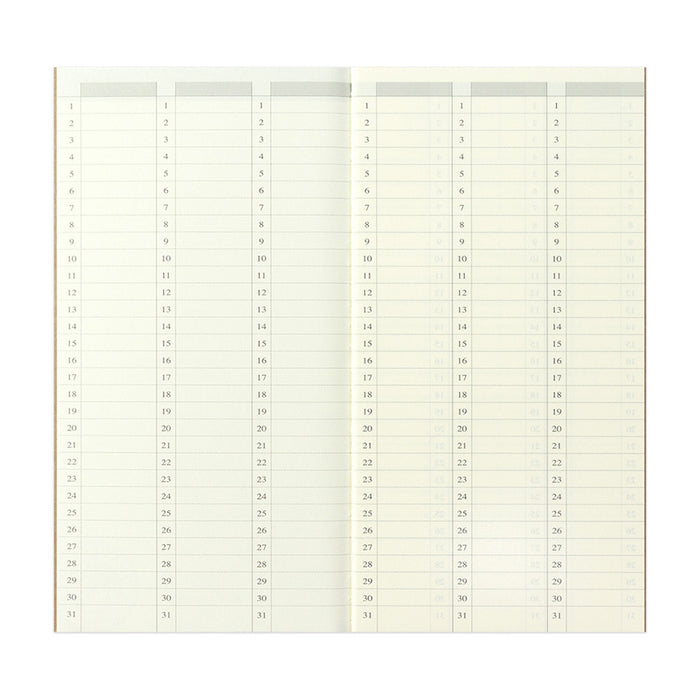 TRAVELER'S COMPANY Notebook Refill Vertical Perpetual Diary Weekly by TRAVELER'S COMPANY at Cult Pens