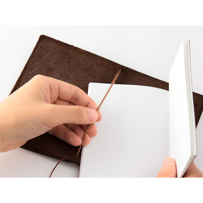 TRAVELER'S COMPANY Traveler's Notebook Leather Passport Size Brown by TRAVELER'S COMPANY at Cult Pens