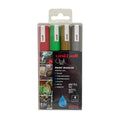 Uni Chalk Marker 4-Piece Christmas Set by Uni at Cult Pens