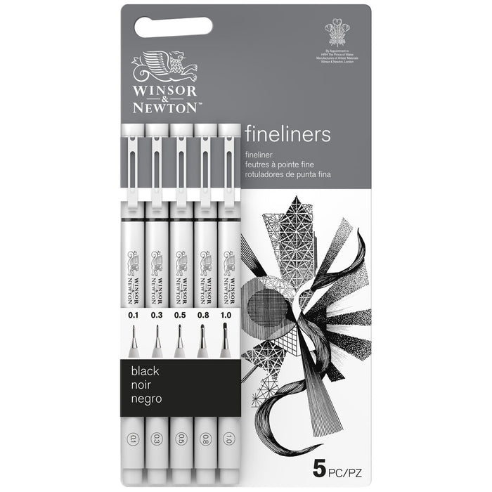 Winsor & Newton Fineliner Assorted Set of 5