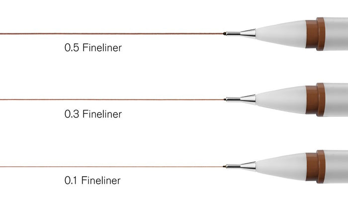 Winsor & Newton Fineliner Set of 3 Sepia