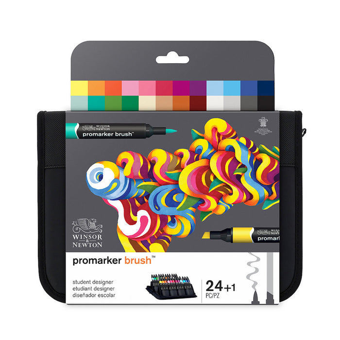 Winsor & Newton Promarker Brush Set of 24 Student Designer by Winsor & Newton at Cult Pens